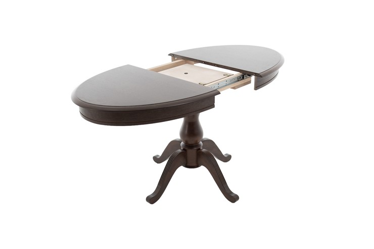 Кухонный раздвижной стол Фабрицио-1 исп. Эллипс, Тон 8 Покраска + патина с прорисовкой (на столешнице) в Находке - изображение 2