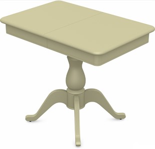 Обеденный раздвижной стол Фабрицио-1 исп. Мини 1100, Тон 10 Покраска + патина с прорисовкой (на столешнице) в Артеме