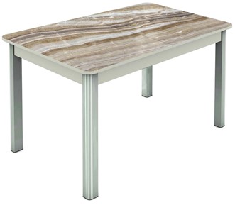 Кухонный стол раздвижной Гамбург исп. 1, ноги метал. крашеные №23 (Exclusive h041/белый) в Артеме