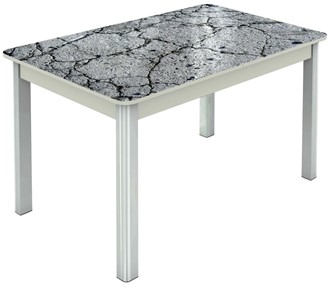 Кухонный стол раскладной Гамбург исп. 1, ноги метал. крашеные №23 (Exclusive h118/белый) в Артеме