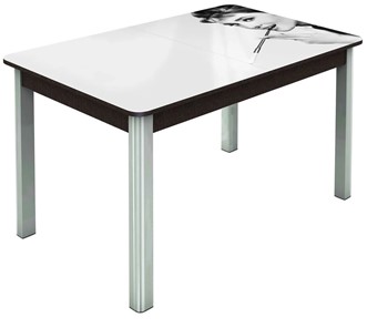 Раздвижной стол Гамбург исп. 2, ноги метал. крашеные №23 (Exclusive h111/венге) в Артеме