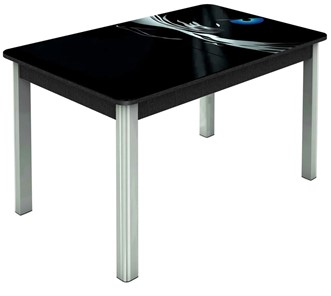 Кухонный стол раздвижной Гамбург исп. 2, ноги метал. крашеные №23 (Exclusive h112/черный) во Владивостоке - предосмотр