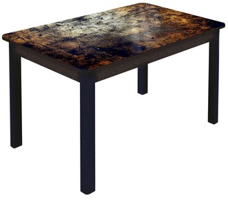 Кухонный раздвижной стол Гамбург Мини, ноги метал. крашеные №23 (Exclusive h103/венге) в Уссурийске