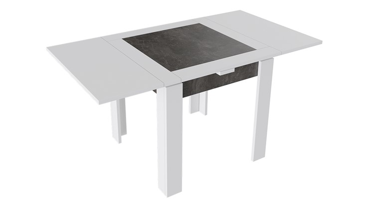 Обеденный раздвижной стол Хьюстон тип 3 (Белый/Ателье темный) в Артеме - изображение 1