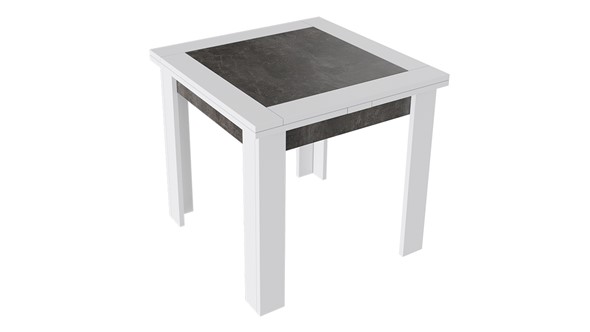 Обеденный раздвижной стол Хьюстон тип 3 (Белый/Ателье темный) в Артеме - изображение