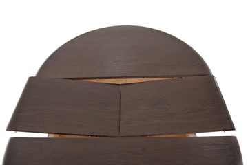 Кухонный стол раздвижной Леонардо-1 исп. Круг 1000, тон 10 (Морилка/Эмаль) во Владивостоке - предосмотр 5
