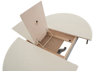 Кухонный раскладной стол Леонардо-1 исп. Круг 1000, тон 10 Покраска + патина с прорисовкой (на столешнице) во Владивостоке - предосмотр 6