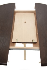 Кухонный раздвижной стол Леонардо-1 исп. Круг 820, тон 5 (Морилка/Эмаль) во Владивостоке - предосмотр 4