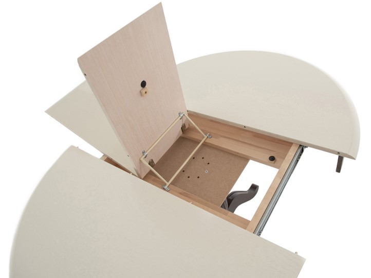 Кухонный раздвижной стол Леонардо-1 исп. Круг 820, тон 5 (Морилка/Эмаль) во Владивостоке - изображение 6