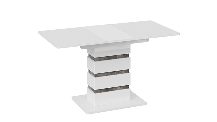 Кухонный раздвижной стол Мадейра тип 1 (Белый глянец/Ателье темный) во Владивостоке - изображение 3