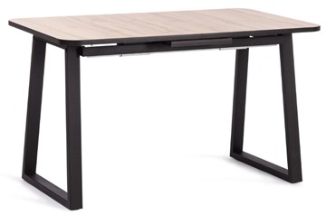 Кухонный стол раскладной MALTIDO ЛДСП/HPL/металл, 130/160x75x75 Дуб Вотан/чёрный арт.19745 в Артеме