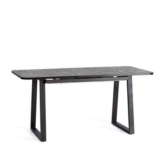 Кухонный раскладной стол MALTIDO ЛДСП/HPL/металл, 130/160x75x75 Гранит тёмный/чёрный арт.20626 в Артеме - изображение 6