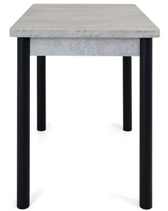 Кухонный стол раздвижной Милан-2 EVO, ноги черные, светлый цемент в Артеме - предосмотр 2