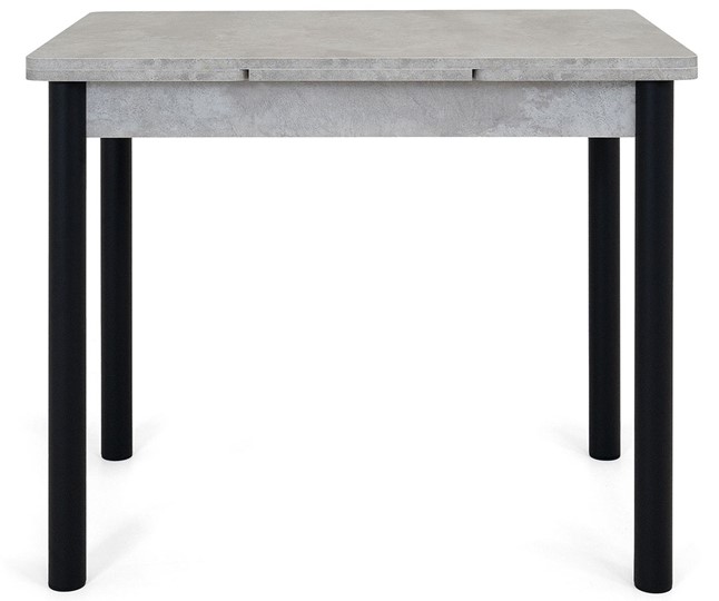Кухонный стол раздвижной Милан-2 EVO, ноги черные, светлый цемент в Артеме - изображение 5
