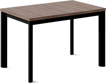 Кухонный раздвижной стол Нагано-1L (ноги черные, дуб табако) в Артеме - предосмотр