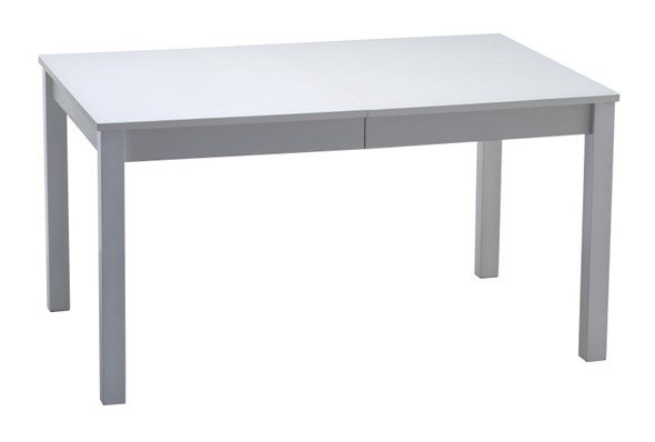 Кухонный раскладной стол Нагано-2 стекло белое opti (хром-лак) в Уссурийске - изображение