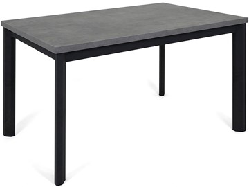 Кухонный стол раскладной Нагано-3L (ноги черные, серый камень) в Уссурийске