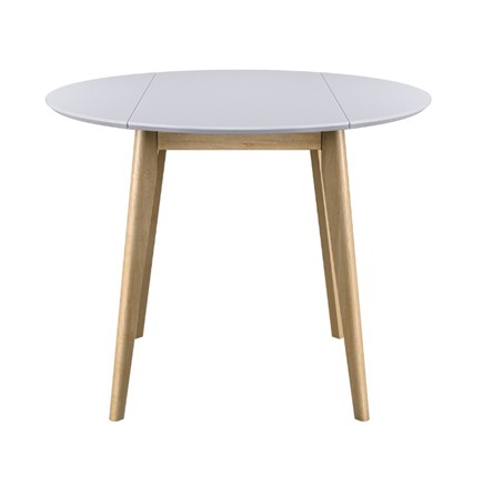 Кухонный стол раздвижной Орион Drop Leaf 100, Дуб/белый в Артеме - изображение