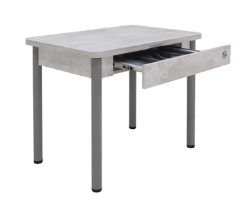 Кухонный раздвижной стол Прайм-3Р, Цемент светлый в Находке - предосмотр 2