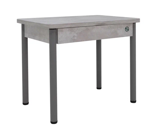 Кухонный раздвижной стол Прайм-3Р, Цемент светлый в Находке - изображение