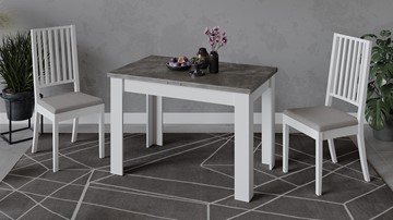 Кухонный стол раскладной Промо тип 4 (Белый/Ателье темный) в Артеме - предосмотр 5