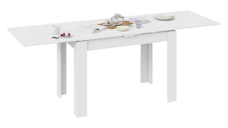 Обеденный раздвижной стол Промо тип 4 (Белый/Белый) в Артеме - изображение 3