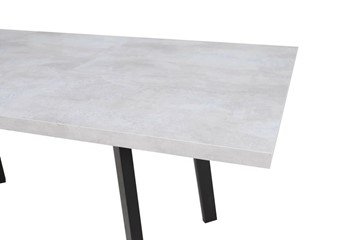 Кухонный раздвижной стол Робин, опоры прямые, цемент светлый в Уссурийске - предосмотр 3
