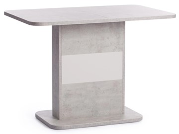 Кухонный раскладной стол SMART ЛДСП, 105-140x68,6x75 Белый бетон/Белый арт.18993 во Владивостоке