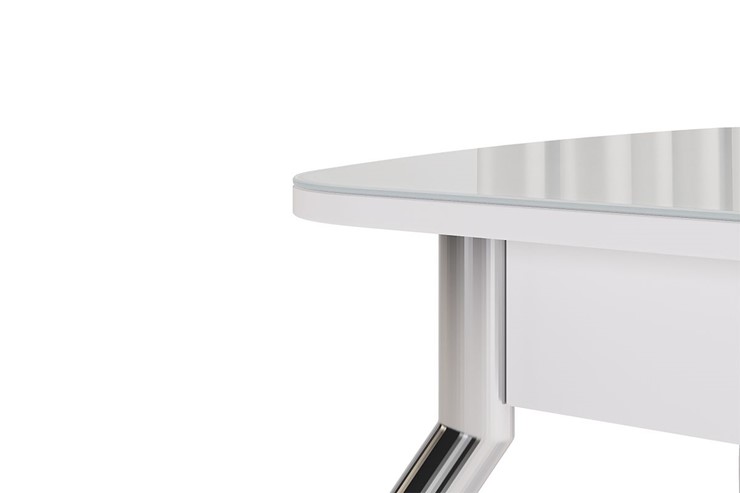 Кухонный стол раскладной Танго, белый/белый в Уссурийске - изображение 5