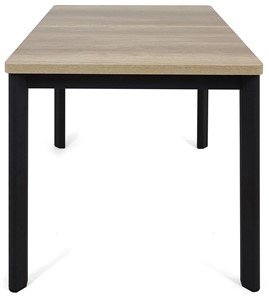 Кухонный стол раскладной Токио-1L (ноги металлические черные, дуб каньон) во Владивостоке - предосмотр 2