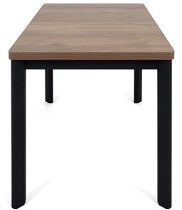 Кухонный раздвижной стол Токио-2L (ноги металлические черные, дуб табако) во Владивостоке - предосмотр 2
