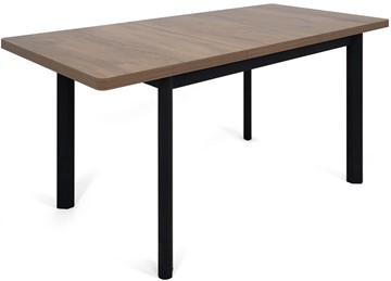 Кухонный раздвижной стол Токио-2L (ноги металлические черные, дуб табако) в Артеме - предосмотр 3