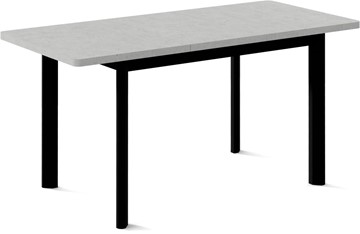Кухонный стол раздвижной Токио-2L (ноги металлические черные, светлый цемент) во Владивостоке - предосмотр 1