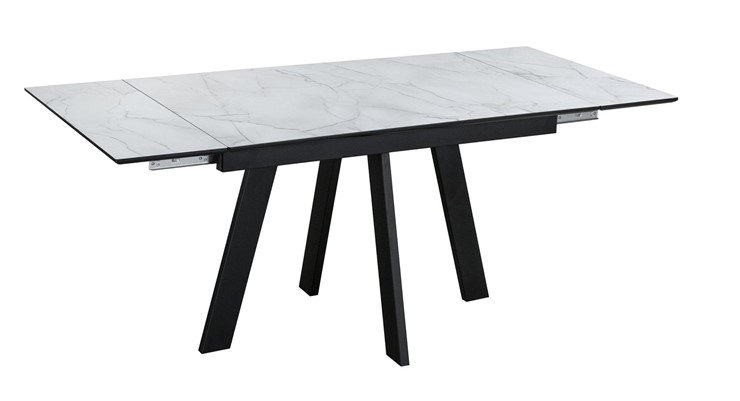 Кухонный стол раскладной Wings, Жемчужный Перито/Черный в Артеме - изображение 2
