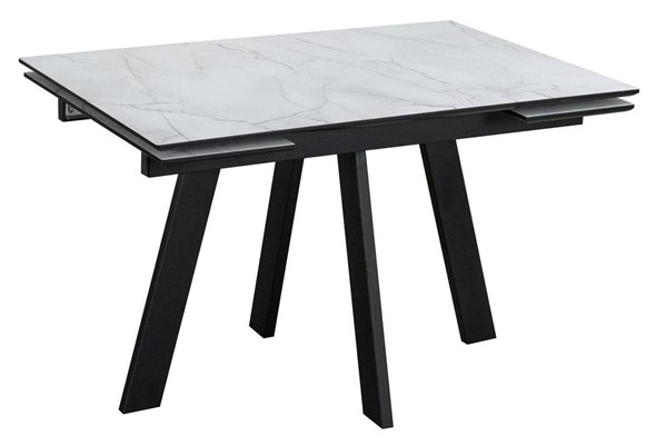 Кухонный стол раскладной Wings, Жемчужный Перито/Черный в Артеме - изображение