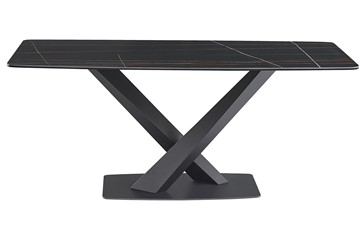 Кухонный обеденный стол DT2017 черная керамика MR32 (180) в Находке - предосмотр 1