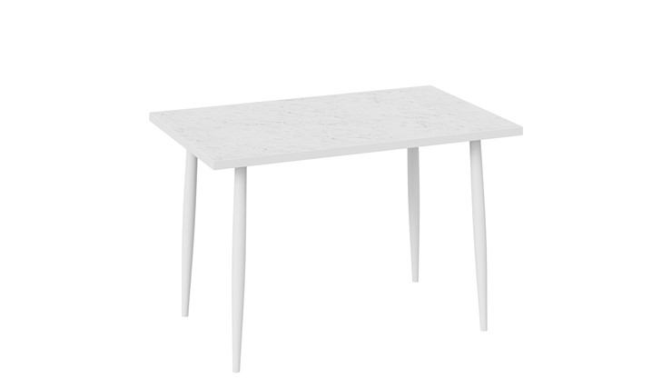 Кухонный стол Невада ДП1-02-08 (Белый мрамор/Белый) в Артеме - изображение 1