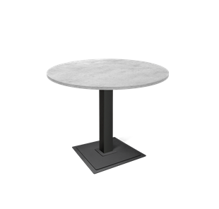 Кухонный обеденный стол SHT-TU5-BS1 / SHT-TT 90 ЛДСП (бетон чикаго светло-серый/черный) в Артеме
