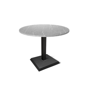 Круглый обеденный стол SHT-TU5-BS2 / SHT-TT 90 МДФ (серый мрамор/черный) в Артеме