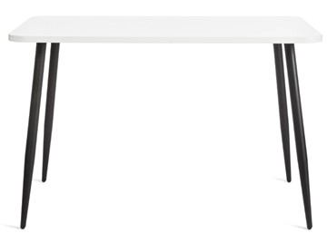 Кухонный обеденный стол PLUTO ЛДСП/металл, 120x80x77, Белый/Черный арт.19316 во Владивостоке - предосмотр 2