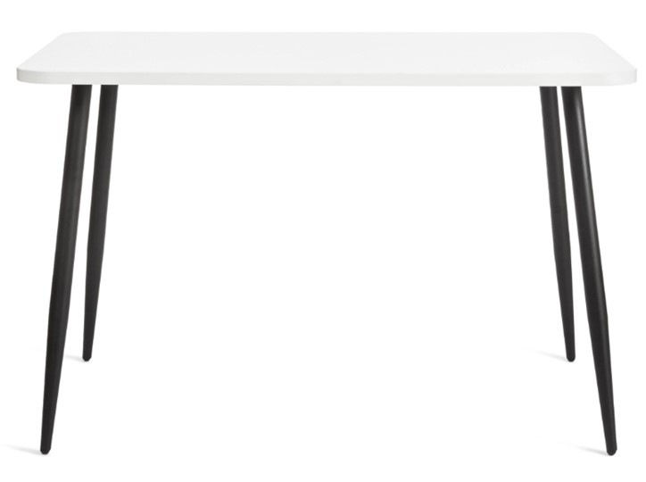 Кухонный обеденный стол PLUTO ЛДСП/металл, 120x80x77, Белый/Черный арт.19316 во Владивостоке - изображение 2