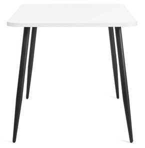 Кухонный обеденный стол PLUTO ЛДСП/металл, 120x80x77, Белый/Черный арт.19316 во Владивостоке - предосмотр 3