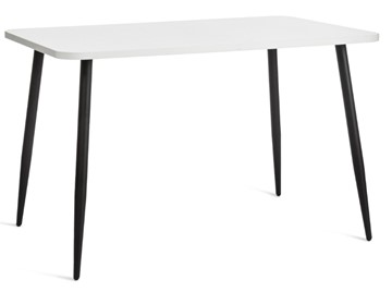Кухонный обеденный стол PLUTO ЛДСП/металл, 120x80x77, Белый/Черный арт.19316 во Владивостоке - предосмотр