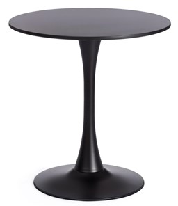 Кухонный обеденный стол TULIP 70 (mod. 46) металл/мдф, 70х70х75 Black (черный) арт.19705 в Уссурийске