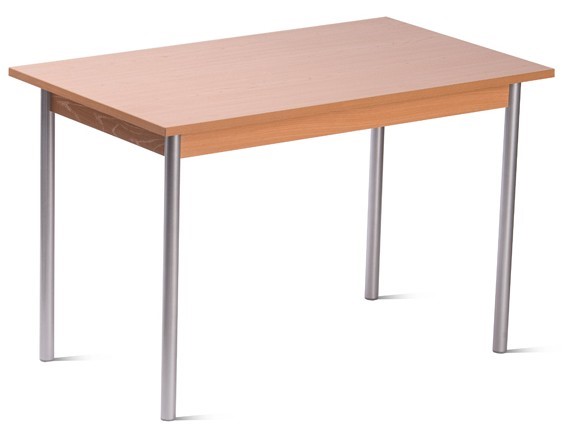 Стол для столовой, ЛДСП Бук/Металлик в Артеме - изображение