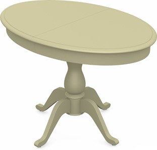 Кухонный раздвижной стол Фабрицио-1 исп. Эллипс, Тон 10 Покраска + патина с прорисовкой (на столешнице) в Артеме