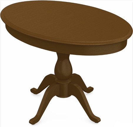 Кухонный стол раскладной Фабрицио-1 исп. Эллипс, Тон 2 Покраска + патина (в местах фрезеровки) в Находке - изображение