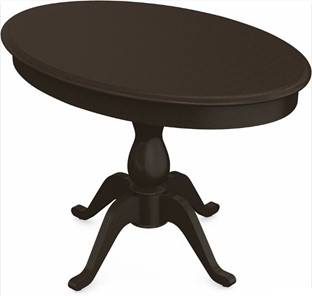 Кухонный стол раскладной Фабрицио-1 исп. Эллипс, Тон 7 Покраска + патина (в местах фрезеровки) в Артеме