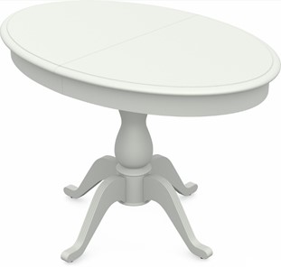Кухонный стол раздвижной Фабрицио-1 исп. Эллипс, Тон 9 Покраска + патина с прорисовкой (на столешнице) в Артеме