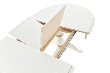 Кухонный раздвижной стол Фабрицио-2 исп. Овал 1200, Тон 2 Покраска + патина (в местах фрезеровки) во Владивостоке - предосмотр 3